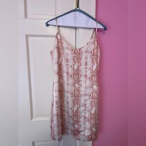 Storia pink snakeskin dress